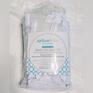 Mesh Crib Liner - White